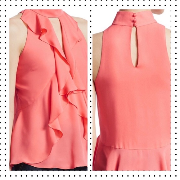 NWT CINQ A SEPT - Solid Moma Silk Top S - Picture 9 of 10